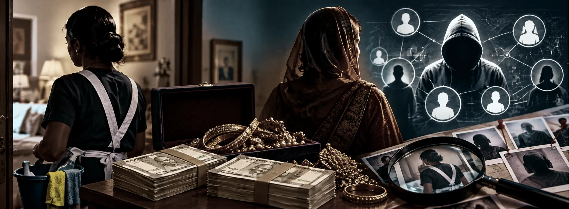The ₹1.5 Crore Theft: How a Maid, a Fake Mother and a Hidden Network Were Exposed