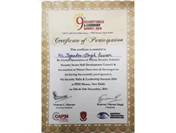 Hawkeye Detective Agency award certificate