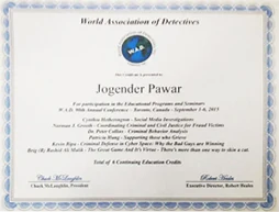 Hawkeye Detective Agency professional accreditation